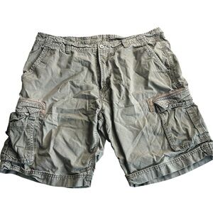 Roots 73 Cargo Shorts Men’s Size 38 Green‎ Utility Outdoor Pockets
